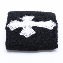 画像をギャラリービューアに読み込む, 新品未使用 CHROME HEARTS クロムハーツ SWEATBAND WRIST スウェットバンド リストバンド ONE SIZE CHクロスパッチ ハラコ ゼブラ 中古 4a005984