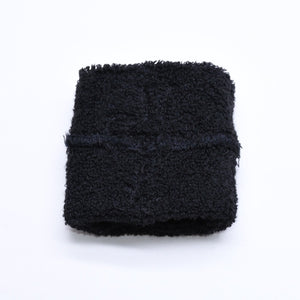 新品未使用 CHROME HEARTS クロムハーツ SWEATBAND WRIST スウェットバンド リストバンド ONE SIZE CHクロスパッチ ハラコ ゼブラ 中古 4a005984