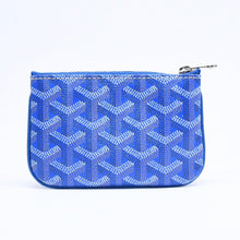 画像をギャラリービューアに読み込む, 新品同様品 GOYARD ゴヤール ポーチ セナ ナノ キーポーチ ブルー PVC シルバー金具 SAR020254 中古 4a005981