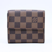 画像をギャラリービューアに読み込む, 新品未使用 LOUIS VUITTON ルイヴィトン ポルトモネ ビエ カルト クレディ 三つ折り財布 N61652 ダミエ ブラウン ゴールド金具 中古 4a005976