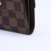 画像をギャラリービューアに読み込む, 新品未使用 LOUIS VUITTON ルイヴィトン ポルトモネ ビエ カルト クレディ 三つ折り財布 N61652 ダミエ ブラウン ゴールド金具 中古 4a005976