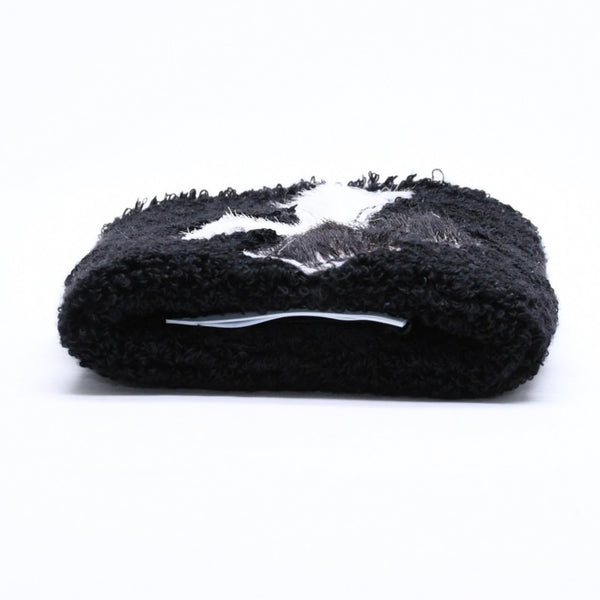 新品未使用 CHROME HEARTS クロムハーツ SWEATBAND WRIST スウェットバンド リストバンド ONE SIZE CHクロスパッチ ハラコ ゼブラ 中古 4a005982