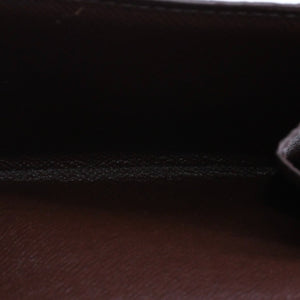新品未使用 LOUIS VUITTON ルイヴィトン ポルトモネ ビエ カルト クレディ 三つ折り財布 N61652 ダミエ ブラウン ゴールド金具 中古 4a005976