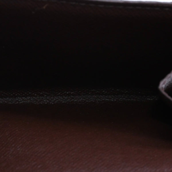 新品未使用 LOUIS VUITTON ルイヴィトン ポルトモネ ビエ カルト クレディ 三つ折り財布 N61652 ダミエ ブラウン ゴールド金具 中古 4a005976