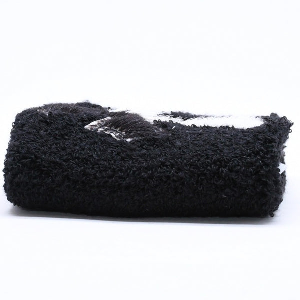 新品未使用 CHROME HEARTS クロムハーツ SWEATBAND WRIST スウェットバンド リストバンド ONE SIZE CHクロスパッチ ハラコ ゼブラ 中古 4a005982
