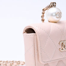 画像をギャラリービューアに読み込む, 新品同様品 CHANEL シャネル ミニマトラッセ チェーンショルダーバッグ 31番台 ココマーク キャビアスキン ピンク 中古 4a005906