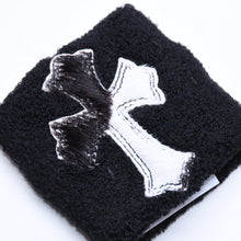画像をギャラリービューアに読み込む, 新品未使用 CHROME HEARTS クロムハーツ SWEATBAND WRIST スウェットバンド リストバンド ONE SIZE CHクロスパッチ ハラコ ゼブラ 中古 4a005982