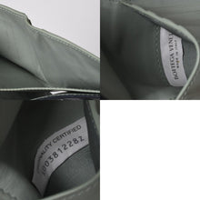 画像をギャラリービューアに読み込む, BOTTEGA VENETA ボッテガヴェネタ 二つ折り財布 財布 イントレチャート ブラック ライトグリーン 美品 中古 4a006095