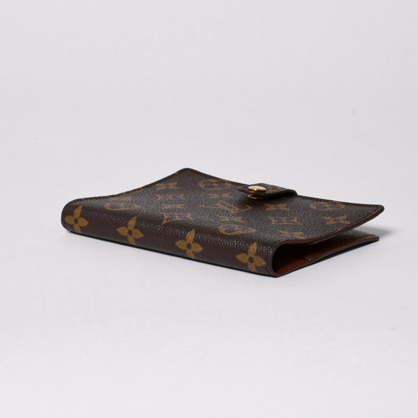 極美品 LOUIS VUITTON ルイヴィトン 手帳ケース アジェンダPM モノグラム R20005 ブラウン 中古 4a006063