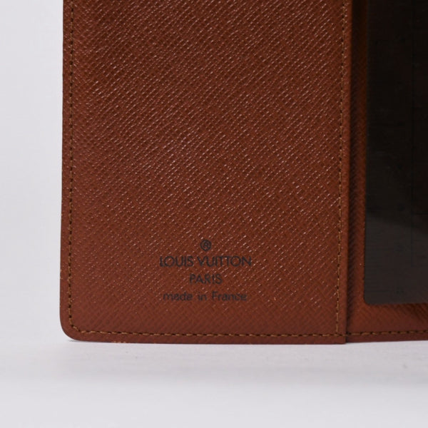 極美品 LOUIS VUITTON ルイヴィトン 手帳ケース アジェンダPM モノグラム R20005 ブラウン 中古 4a006063