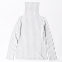 画像をギャラリービューアに読み込む, 極美品 ISSEI MIYAKE イッセイミヤケ PLEATS PLEASE プリーツプリーズ ハイネック ホワイト ライトブルー 長袖シャツ 中古 4a006004