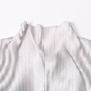 極美品 PLEATS PLEASE ISSEY MIYAKE プリーツプリーズ イッセイミヤケ ツイード トップス サイズ3 グレー 中古 4a006006