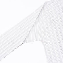 画像をギャラリービューアに読み込む, 極美品 ISSEI MIYAKE イッセイミヤケ PLEATS PLEASE プリーツプリーズ ハイネック ホワイト ライトブルー 長袖シャツ 中古 4a006004