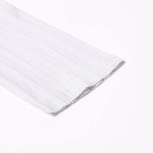 極美品 ISSEI MIYAKE イッセイミヤケ PLEATS PLEASE プリーツプリーズ ハイネック ホワイト ライトブルー 長袖シャツ 中古 4a006004