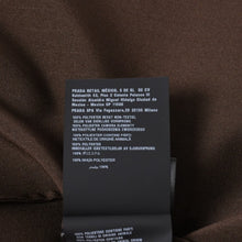 画像をギャラリービューアに読み込む, 新品同様 PRADA プラダ 半袖テクニカルファブリックシャツ UCS541 ココアブラウン サイズXL 中古 4a006124
