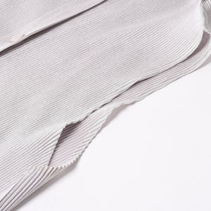 極美品 PLEATS PLEASE ISSEY MIYAKE プリーツプリーズ イッセイミヤケ ツイード トップス サイズ3 グレー 中古 4a006006