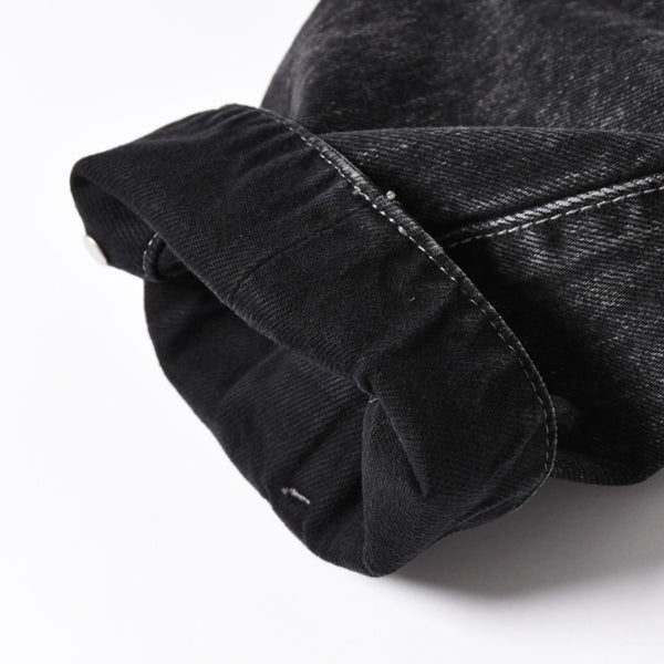 新品同様 MAISON MARGIELA メゾンマルジェラ ブラック ペンキ 飛沫模様 デニムジャケット S51AM0475 S30842 ブラック サイズ48 中古 4a006129