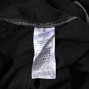 新品同様 MAISON MARGIELA メゾンマルジェラ ブラック ペンキ 飛沫模様 デニムジャケット S51AM0475 S30842 ブラック サイズ48 中古 4a006129