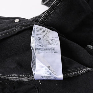 新品同様 MAISON MARGIELA メゾンマルジェラ ブラック ペンキ 飛沫模様 デニムジャケット S51AM0475 S30842 ブラック サイズ48 中古 4a006129