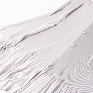 極美品 PLEATS PLEASE ISSEY MIYAKE プリーツプリーズ イッセイミヤケ ツイード トップス サイズ3 グレー 中古 4a006006