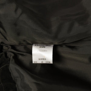 極美品 Christian Dior SPORTS クリスチャンディオール スポーツ ベロアジャケット オリーブグリーン ブラウン 中古 4a006009