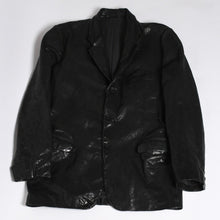 画像をギャラリービューアに読み込む, 極美品 YOHJI YAMAMOTO ヨウジヤマモト ISAMU KATAYAMA BACKLASH 2026SS 3ボタン テーラードジャケット HK-J96-700 レザー サイズ4 中古 4a006127