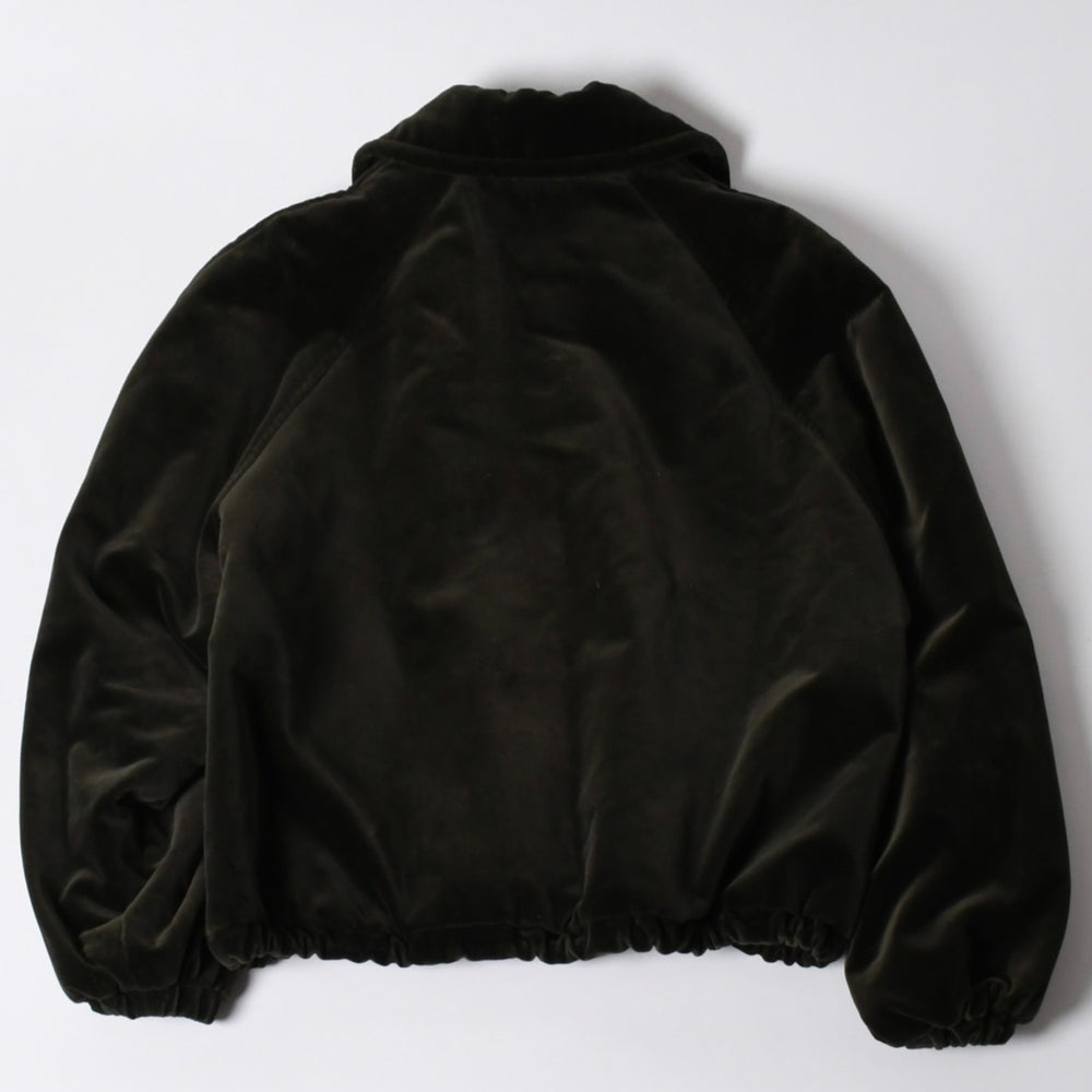 極美品 Christian Dior SPORTS クリスチャンディオール スポーツ ベロアジャケット オリーブグリーン ブラウン 中古 4a006009