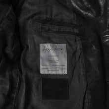 画像をギャラリービューアに読み込む, 極美品 YOHJI YAMAMOTO ヨウジヤマモト ISAMU KATAYAMA BACKLASH 2026SS 3ボタン テーラードジャケット HK-J96-700 レザー サイズ4 中古 4a006127