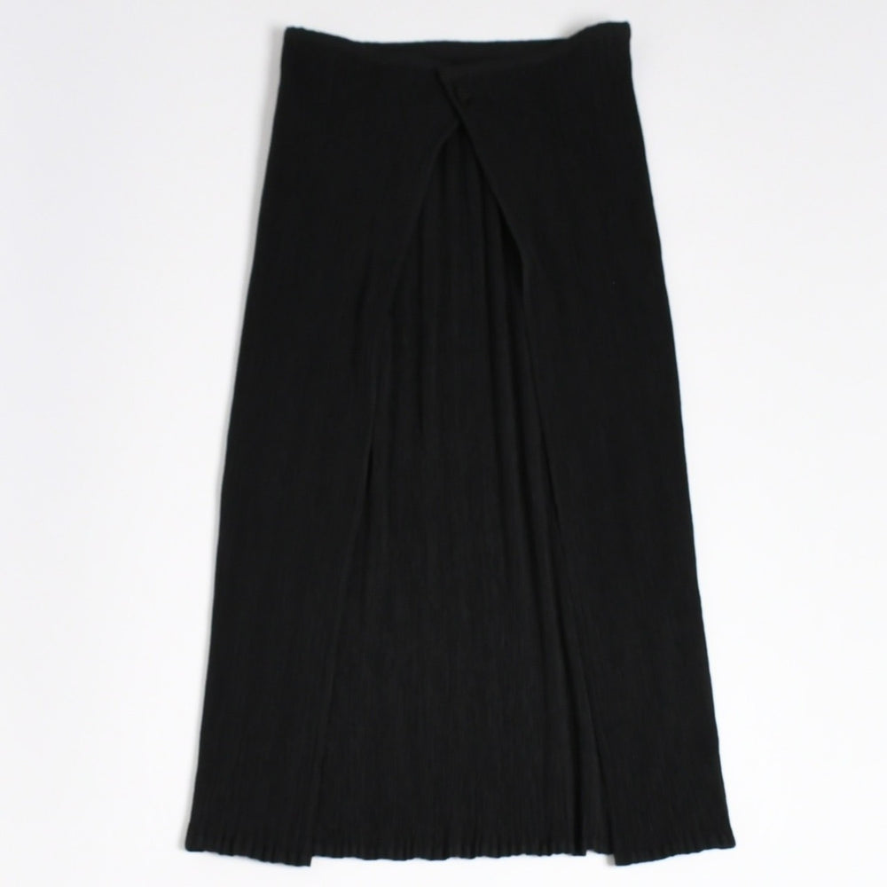 極美品 PLEATS PLEASE ISSEY MIYAKE プリーツプリーズ イッセイミヤケ ロングスカート プリーツ加工 サイズ1 ポリエステル ブラック 中古 4a006016