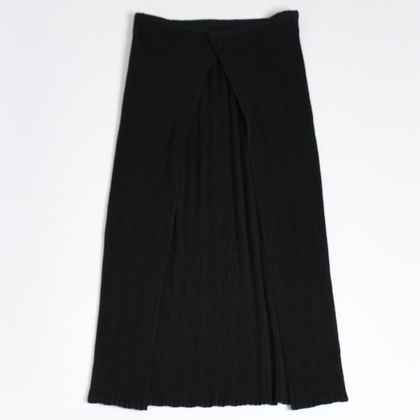 極美品 PLEATS PLEASE ISSEY MIYAKE プリーツプリーズ イッセイミヤケ ロングスカート プリーツ加工 サイズ1 ポリエステル ブラック 中古 4a006016
