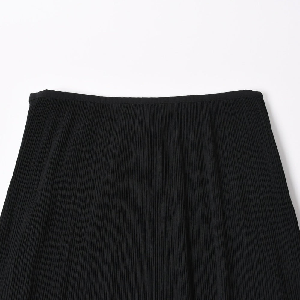 Very Good Condition PLEATS PLEASE ISSEY MIYAKE PLEATS PLEASE ISSEY MIYAKE Long Skirt Pleated Size 1 Polyester Black Used 4a006016