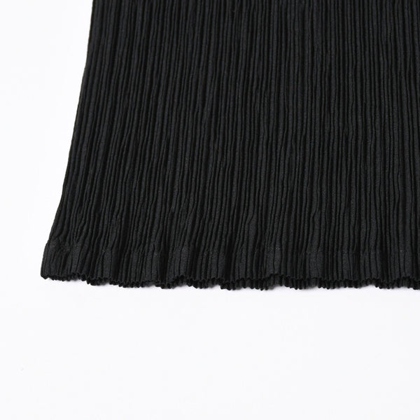 極美品 PLEATS PLEASE ISSEY MIYAKE プリーツプリーズ イッセイミヤケ ロングスカート プリーツ加工 サイズ1 ポリエステル ブラック 中古 4a006016