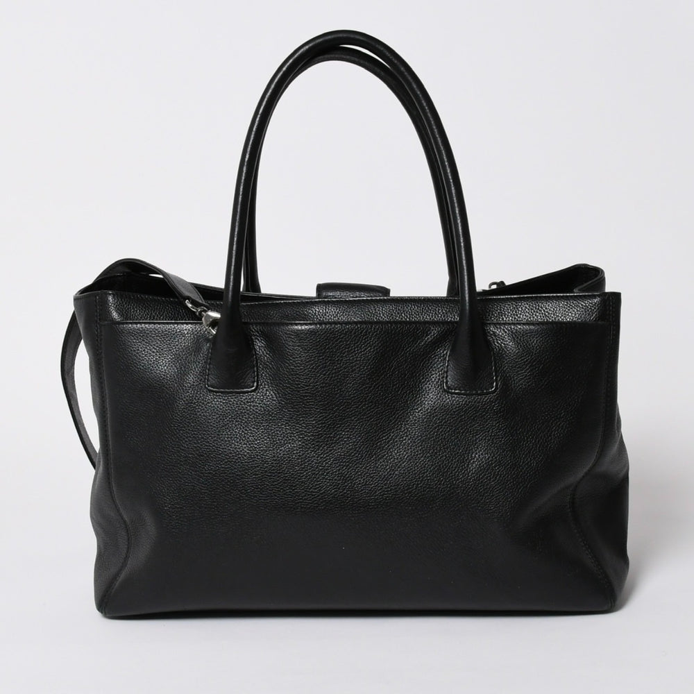 CHANEL シャネル エグゼクティブトート ミディアム トートバッグ A15206 12番台 ココマーク キャビアスキン ブラック 美品 中古 4a005933
