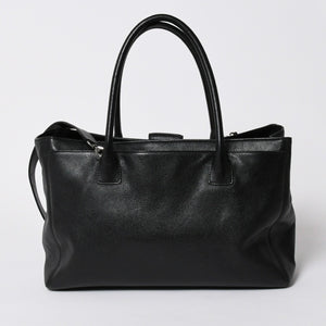 CHANEL シャネル エグゼクティブトート ミディアム トートバッグ A15206 12番台 ココマーク キャビアスキン ブラック 美品 中古 4a005933