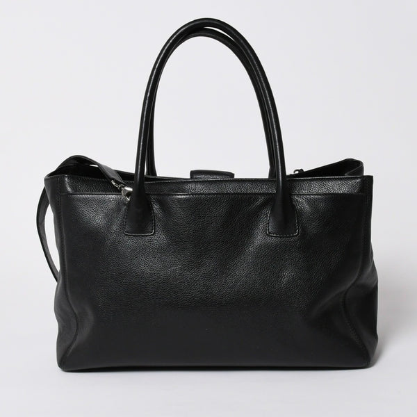 CHANEL シャネル エグゼクティブトート ミディアム トートバッグ A15206 12番台 ココマーク キャビアスキン ブラック 美品 中古 4a005933