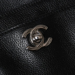 CHANEL シャネル エグゼクティブトート ミディアム トートバッグ A15206 12番台 ココマーク キャビアスキン ブラック 美品 中古 4a005933