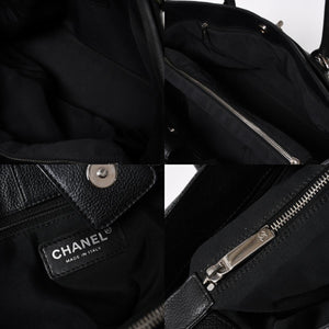 CHANEL シャネル エグゼクティブトート ミディアム トートバッグ A15206 12番台 ココマーク キャビアスキン ブラック 美品 中古 4a005933