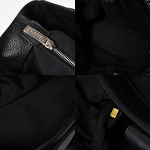 CHANEL シャネル エグゼクティブトート ミディアム トートバッグ A15206 12番台 ココマーク キャビアスキン ブラック 美品 中古 4a005933