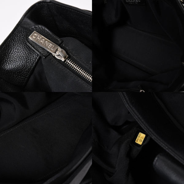 CHANEL シャネル エグゼクティブトート ミディアム トートバッグ A15206 12番台 ココマーク キャビアスキン ブラック 美品 中古 4a005933