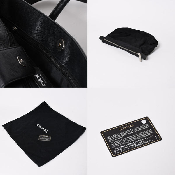 CHANEL シャネル エグゼクティブトート ミディアム トートバッグ A15206 12番台 ココマーク キャビアスキン ブラック 美品 中古 4a005933