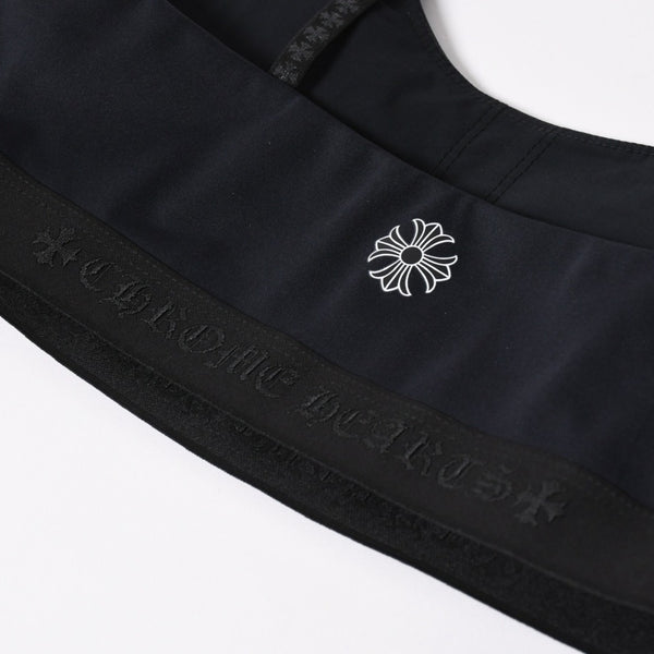 新品未使用 CHROME HEARTS クロムハーツ キャミソール ブラトップ U.S.A製 ナイロン ポリウレタン ブラック サイズS 中古 4a005915