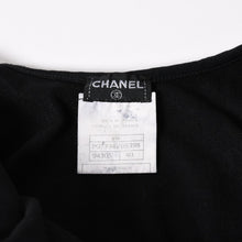 画像をギャラリービューアに読み込む, CHANEL シャネル キャミソールオールインワン P07394V05398 サイズ40 ココマーク ナイロン スパンデックス ブラック 美品 中古 4a006027