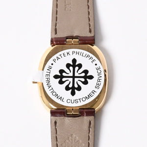 Very Good Condition PATEK PHILIPPE Patek Philippe 3987J Manual Winding K18 Yellow Gold Golden Ellipse Men's Watch Used 4a001786