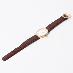 Very Good Condition PATEK PHILIPPE Patek Philippe 3987J Manual Winding K18 Yellow Gold Golden Ellipse Men's Watch Used 4a001786