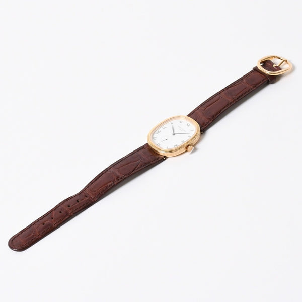 Very Good Condition PATEK PHILIPPE Patek Philippe 3987J Manual Winding K18 Yellow Gold Golden Ellipse Men's Watch Used 4a001786