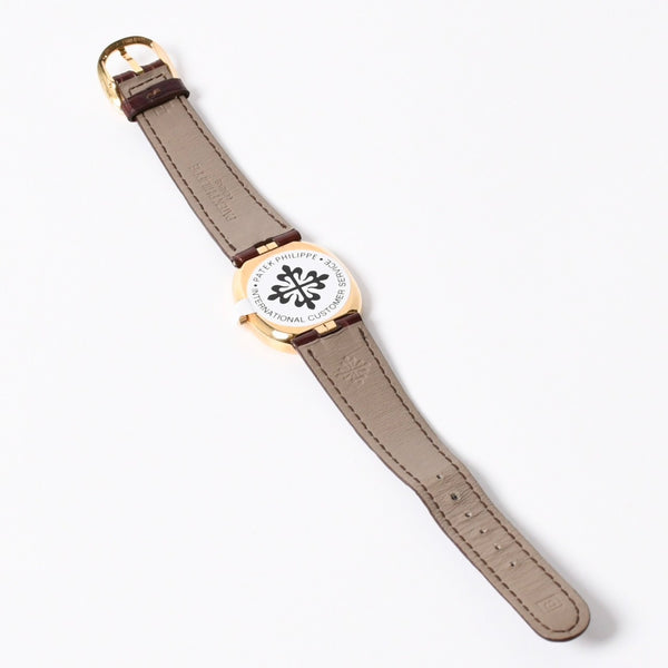 Very Good Condition PATEK PHILIPPE Patek Philippe 3987J Manual Winding K18 Yellow Gold Golden Ellipse Men's Watch Used 4a001786