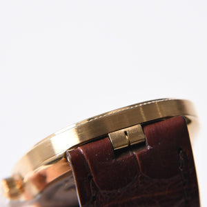 Very Good Condition PATEK PHILIPPE Patek Philippe 3987J Manual Winding K18 Yellow Gold Golden Ellipse Men's Watch Used 4a001786