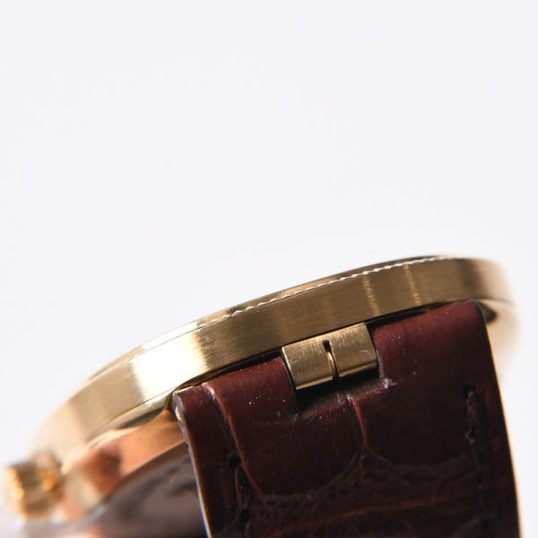 Very Good Condition PATEK PHILIPPE Patek Philippe 3987J Manual Winding K18 Yellow Gold Golden Ellipse Men's Watch Used 4a001786