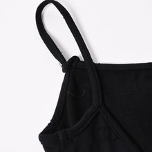 画像をギャラリービューアに読み込む, CHANEL シャネル キャミソールオールインワン P07394V05398 サイズ40 ココマーク ナイロン スパンデックス ブラック 美品 中古 4a006027