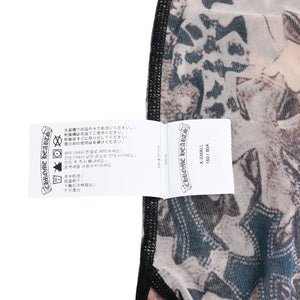 新品未使用品 CHROME HEARTS クロムハーツ ワンピース セミタリークロス シアーメッシュ生地 ブラック ブラウン サイズXS 中古 4a003149